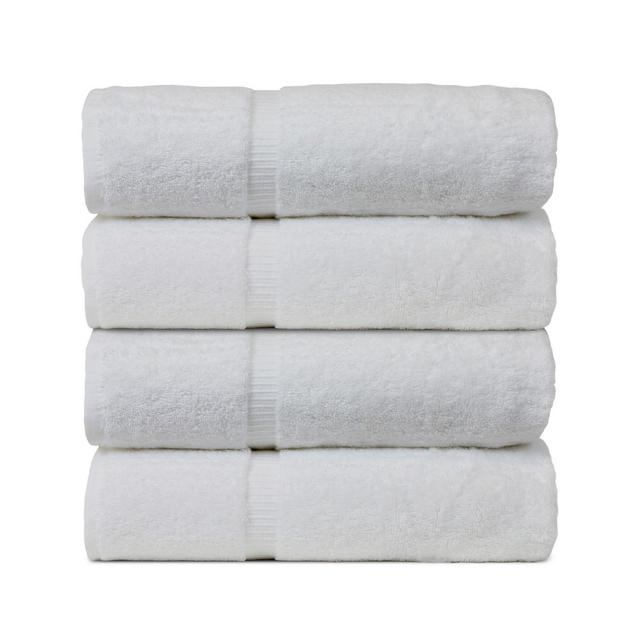 BC Bare Cotton Luxury Hotel Spa Towel Turkish Cotton Bath Towels, Set of 4