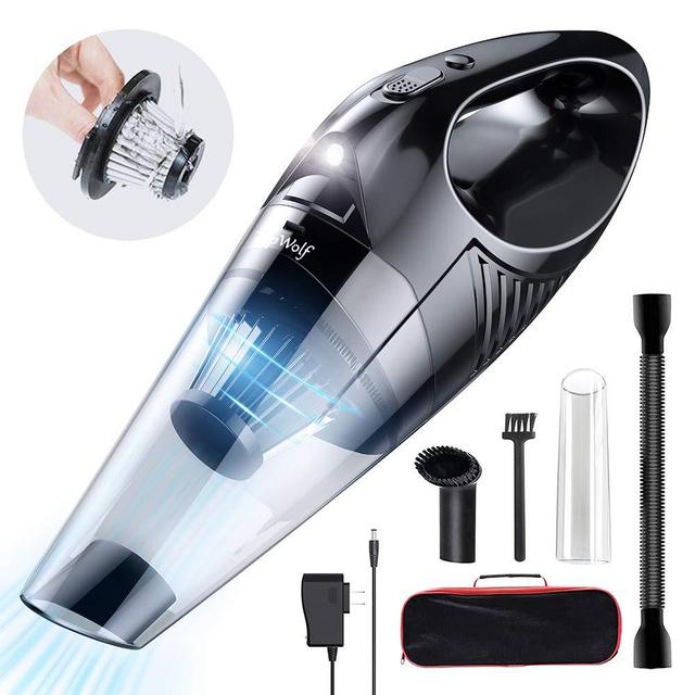 Topwolf Handheld Vacuum,Vacuum Hand held,Cordless Vacuum,Car Vacuum,Hand Vacuum,Hand held Vacuum Cordless,Dust Busters Cordless Rechargeable,Wet Dry Vacuum,Portable Vacuum Cleaner for Car/Pet/Home