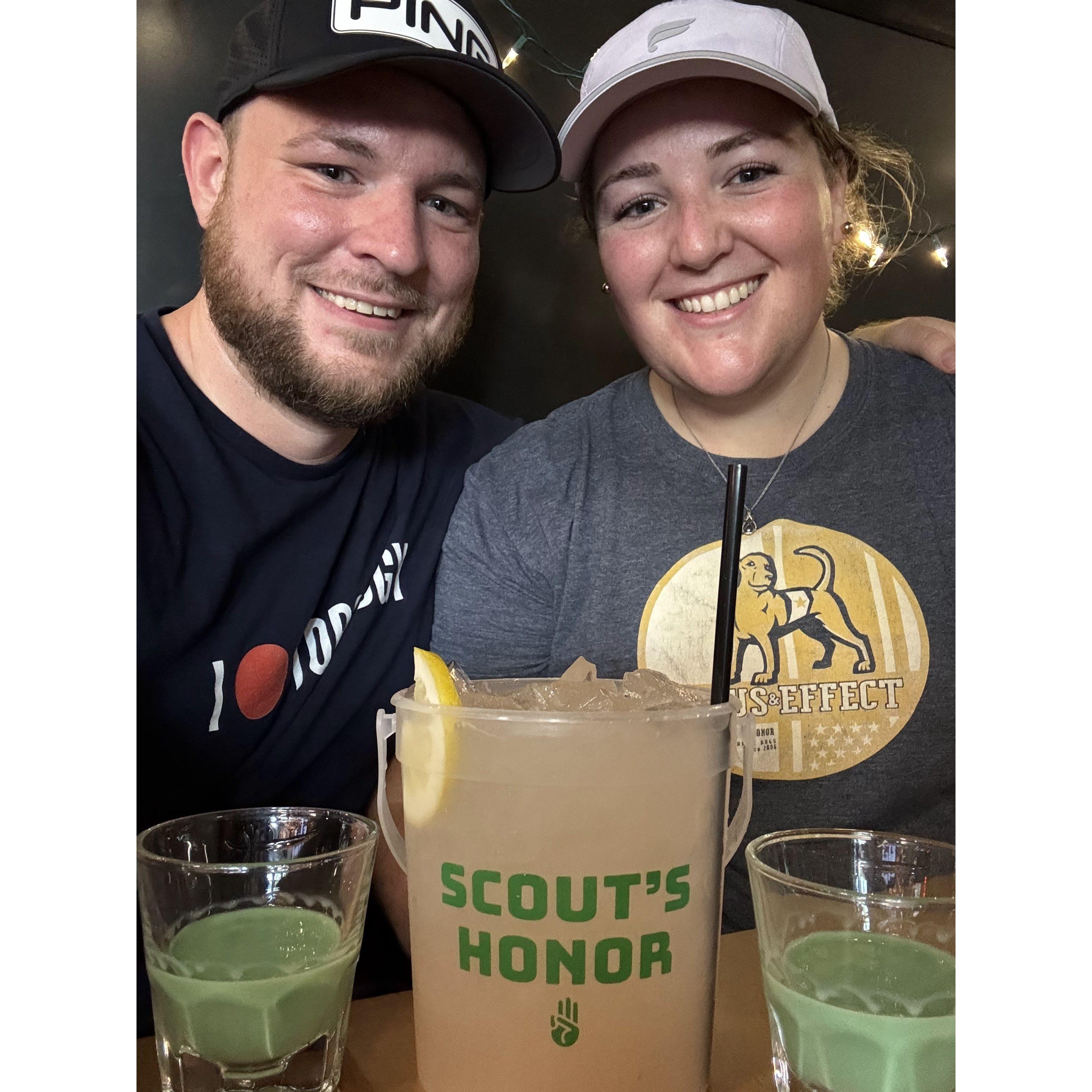 mini golf bar crawl in Iowa City