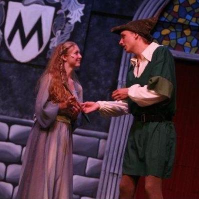 Jocie and Riley in "Robinhood" at BHS.