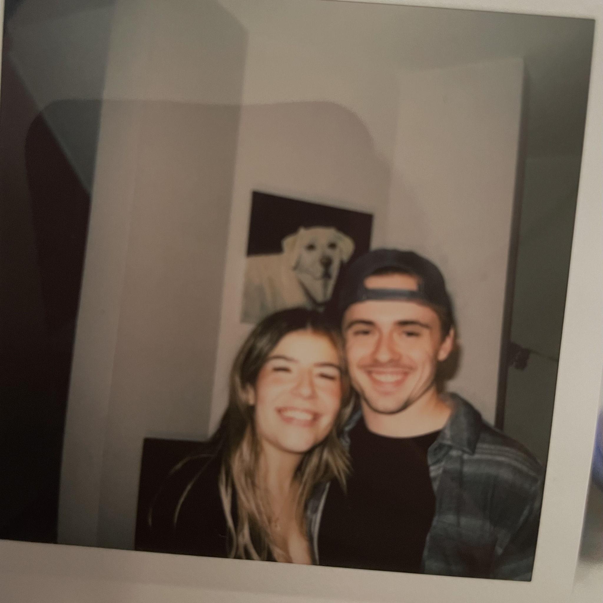 this was the first photo we ever took together, about a month after dating on new years eve, also happens to be the night that we said we loved each other for the first time