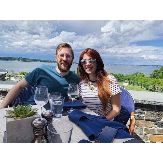Visiting Aunt Linda and Uncle John in Newport 6/30/2019