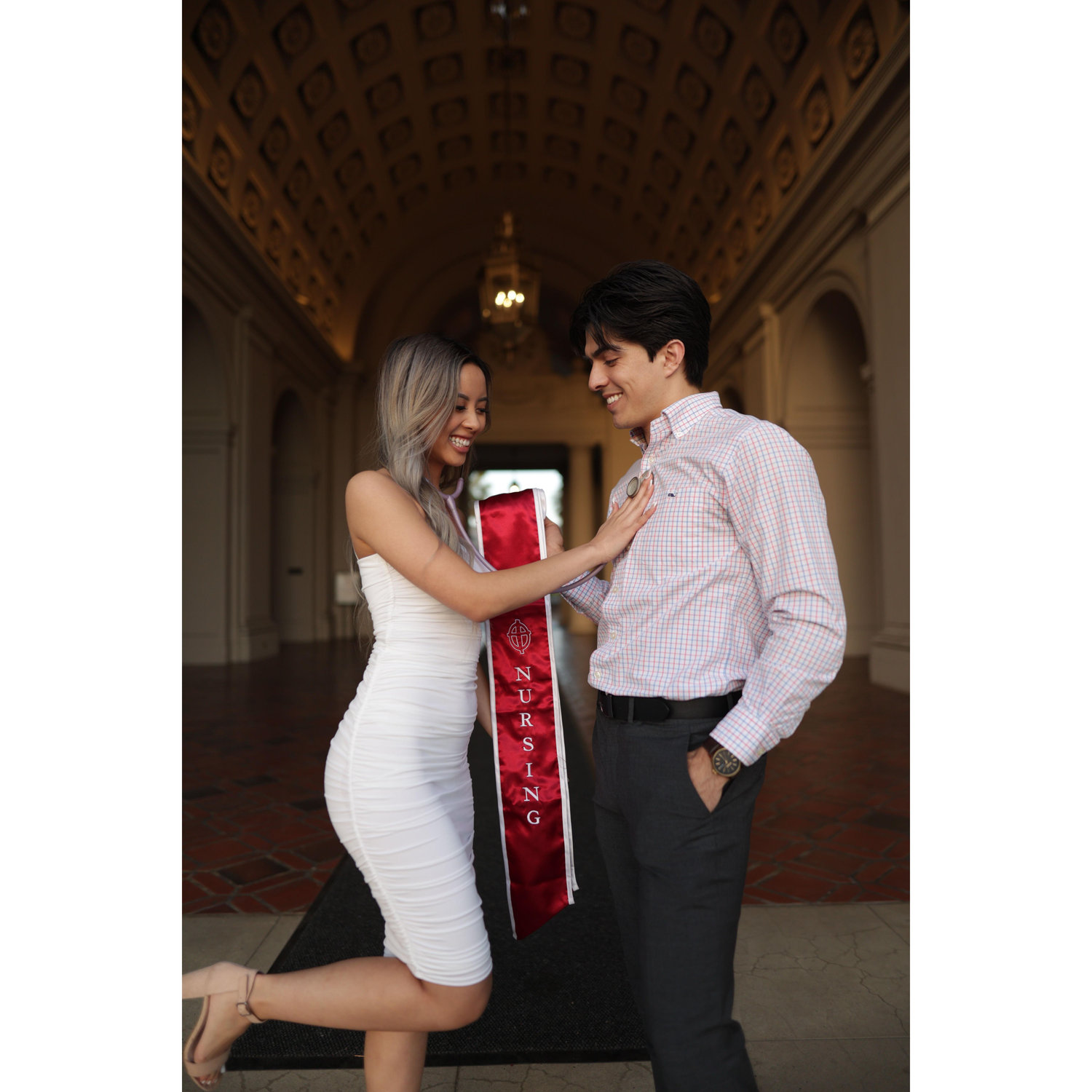 May 6, 2022 - Michelle's graduation & pinning ceremony! A special moment for the both of them, as Nathen had been supporting her every step of the way through nursing school