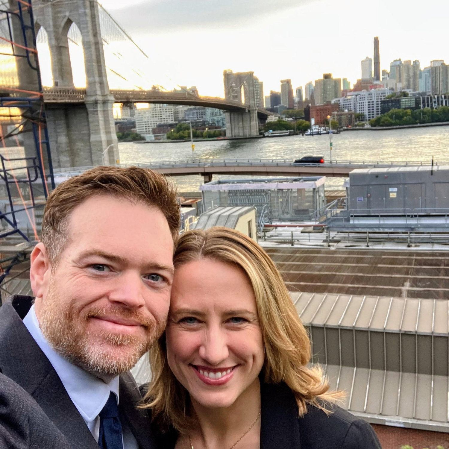 Very special trip to New York for work and play - got upgraded for free to room overlooking the Brooklyn Bridge!