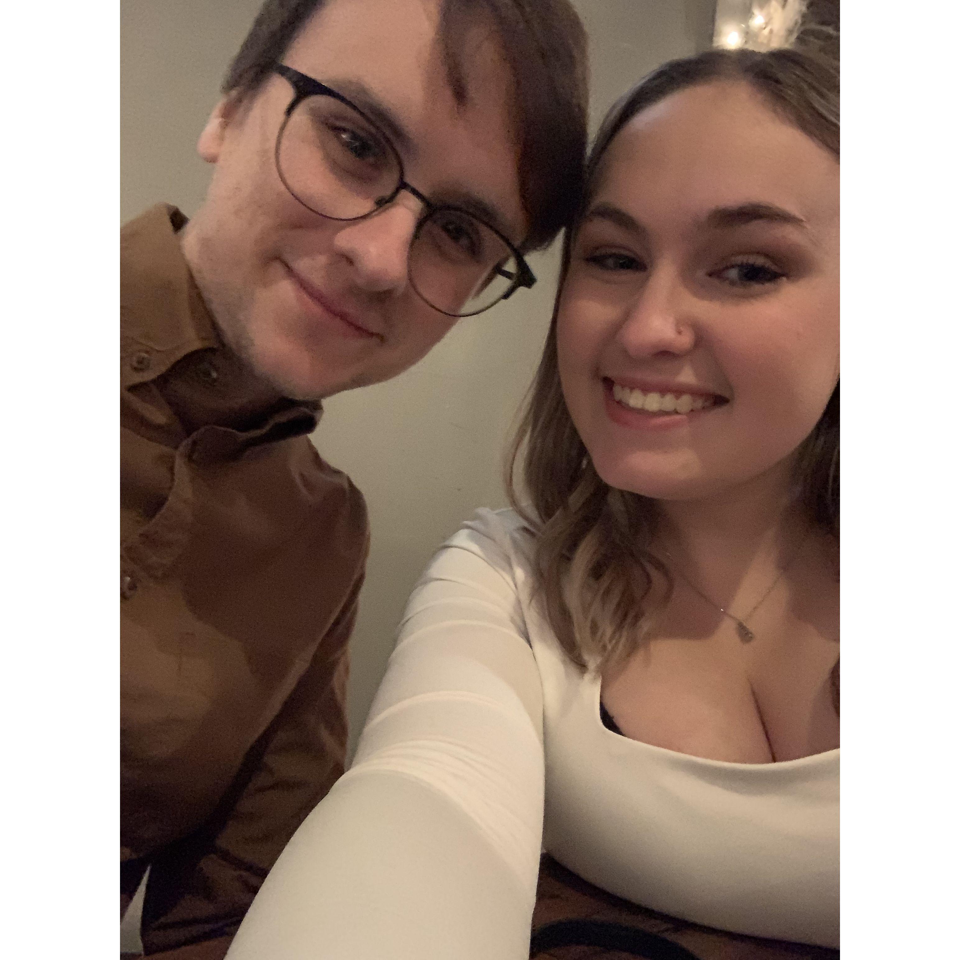 Valentines Day in West Chester. We had a big "life talk" at dinner about getting married. Seeing each other only on the weekend was getting tough.