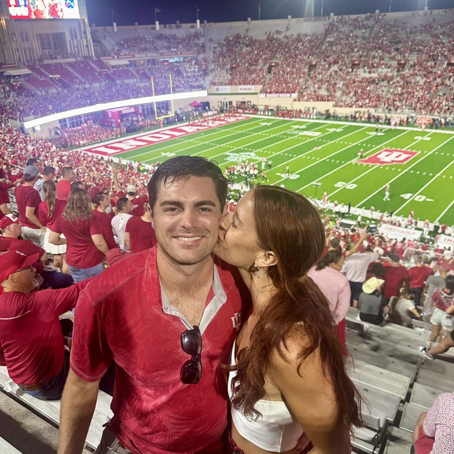 One of our favorite traditions is visiting IU annually for a football game to cheer on our Hoosiers and reminisce on all our shared memories made together in Bloomington