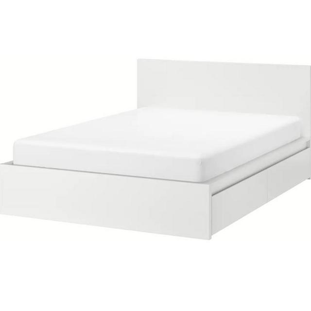 Ikea Queen Bed with Drawers