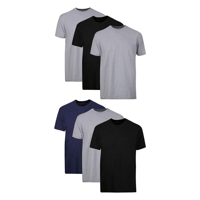 Hanes Packs, Stay-Tucked Soft Cotton, Best Undershirts for Men, White/Black/Asstd Multipacks
