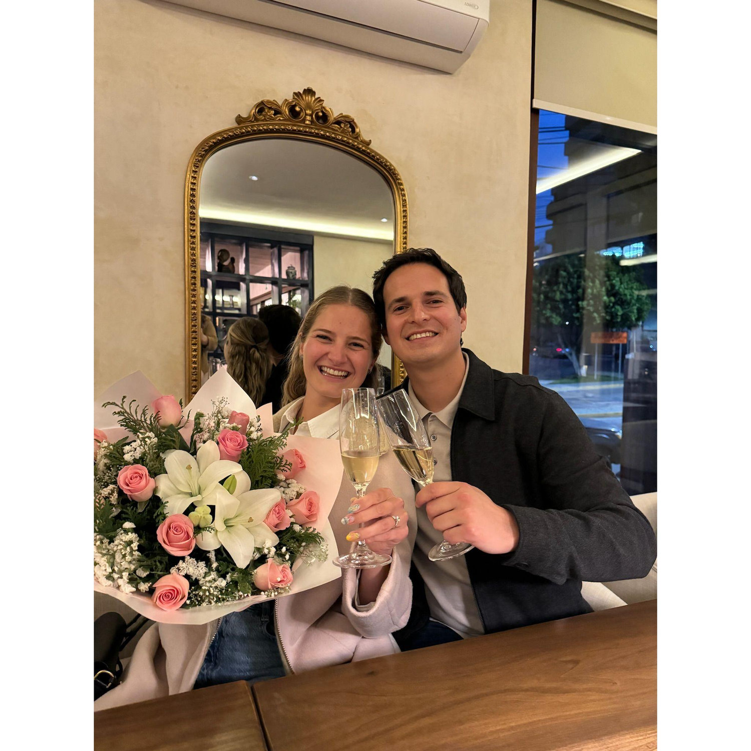 Celebrating our engagement party!