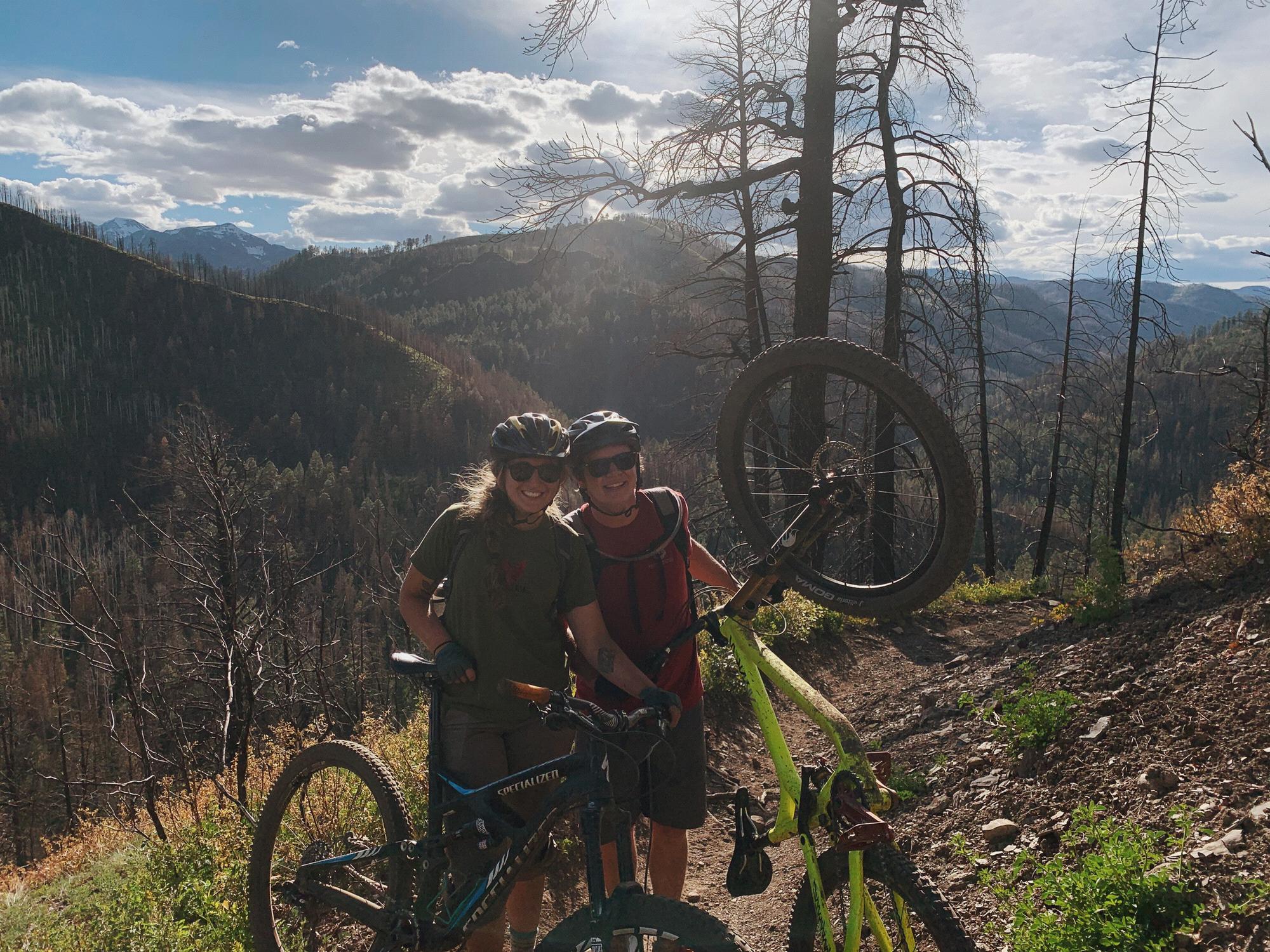Biking 20 miles through Hermosa Creek in Durango, May 2020