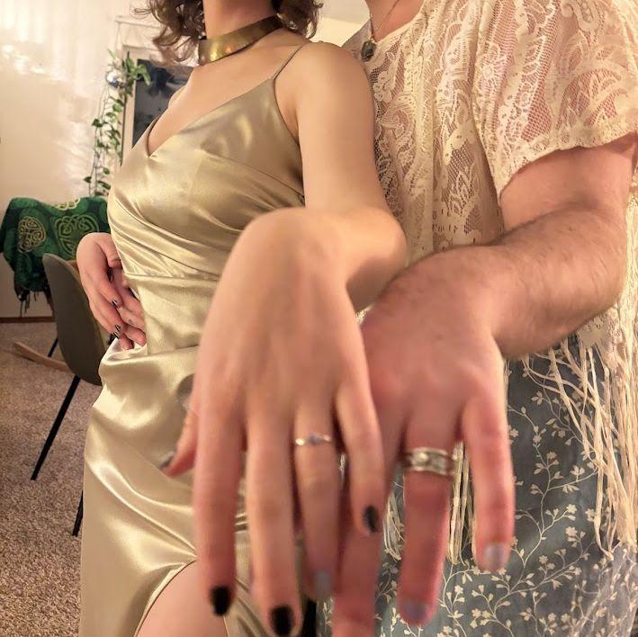 Engagement bands together!