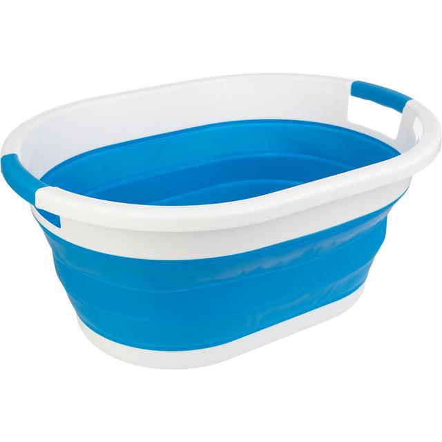 Wakeman Outdoors 39L Collapsible Laundry Bin, Blue