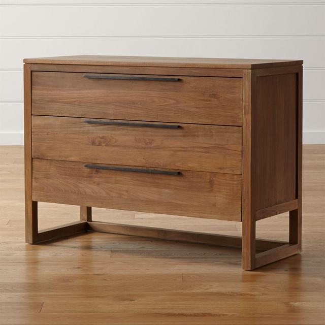 Linea II Natural Three-Drawer Chest