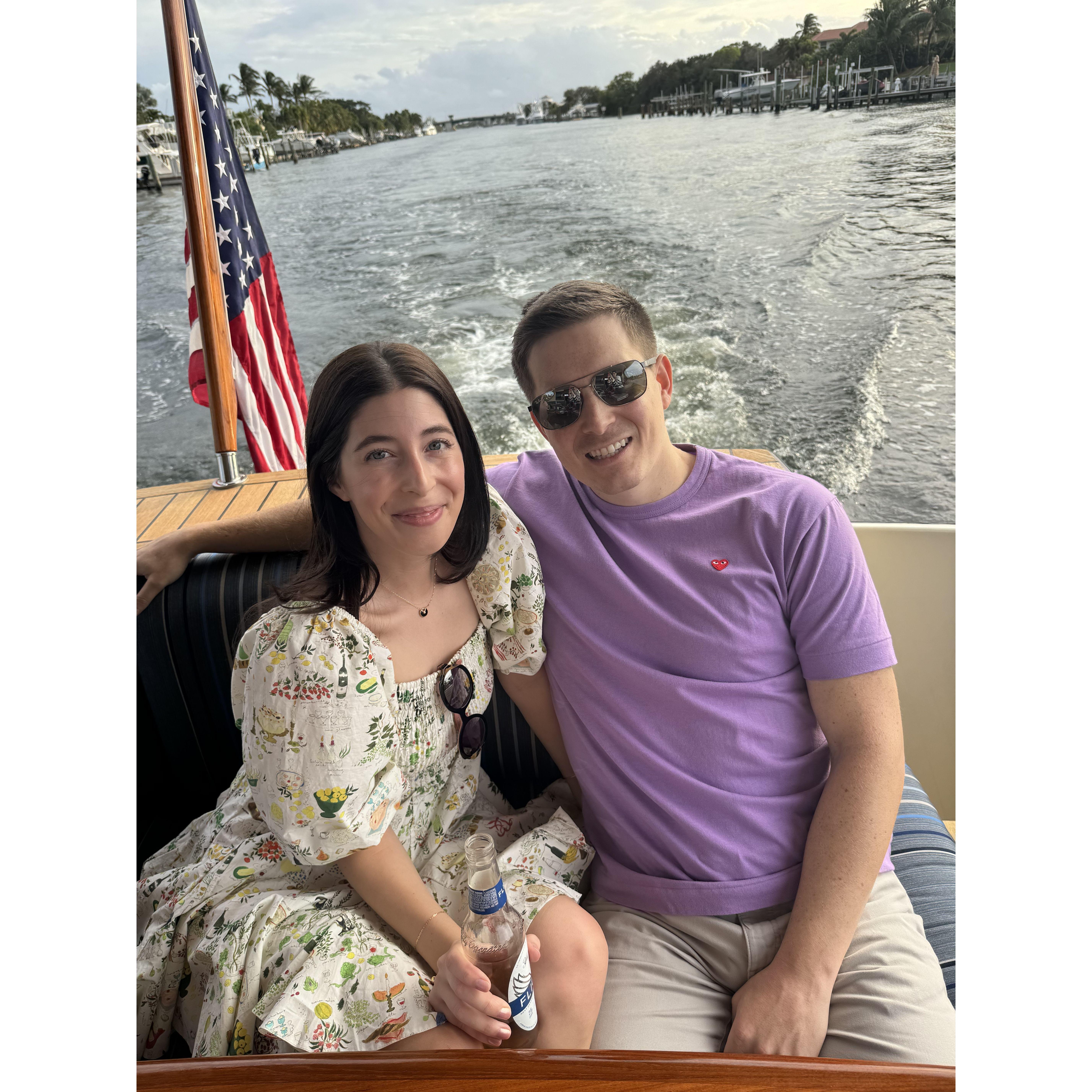 Our first of many annual boat rides