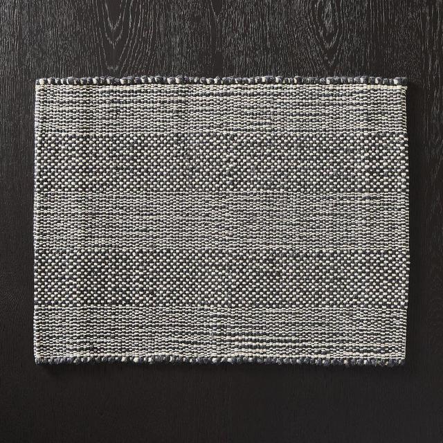 Chunky Textured Placemats, Slate, Set of 4