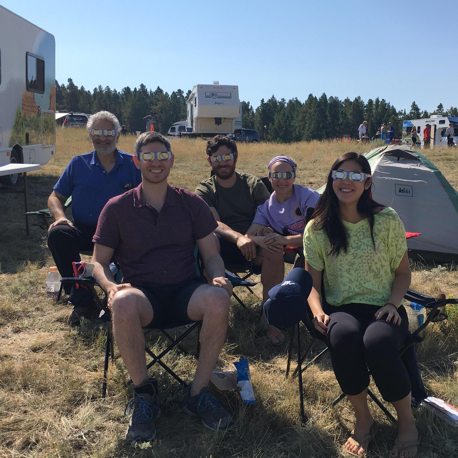 Camping in Wyoming with fam to watch a solar eclipse! A life-changing experience! August, 2017