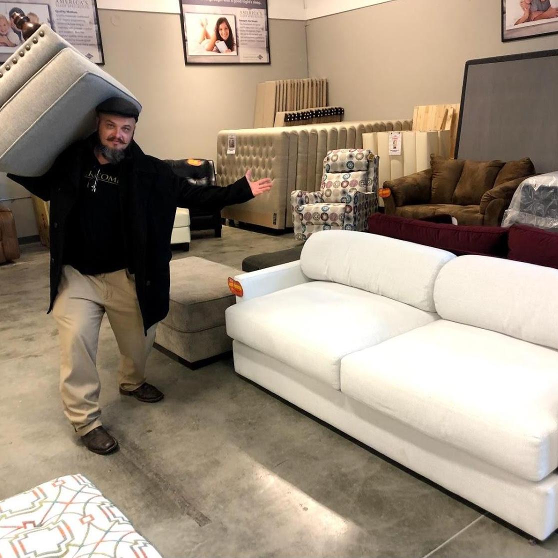 Austin, TX, April, 2019 | Buying our first piece of furniture together!
