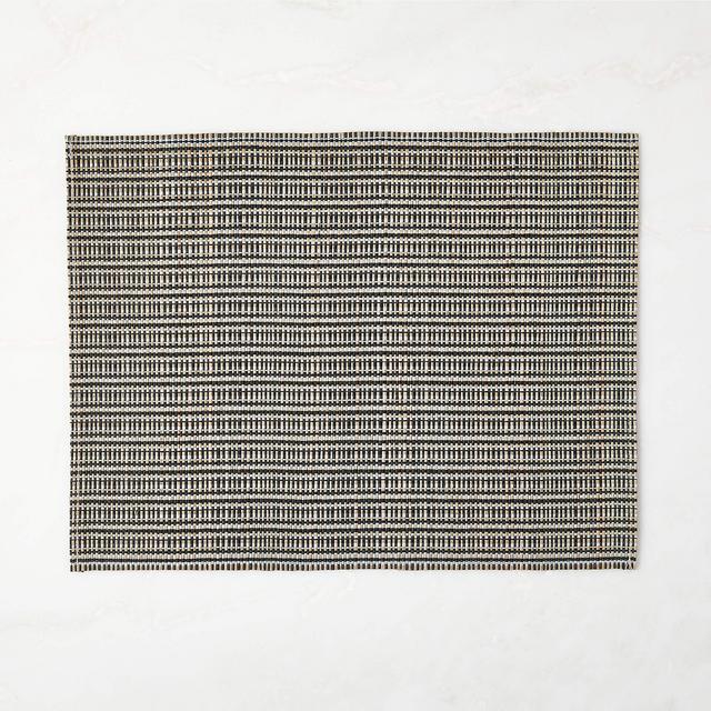 Java Woven Black and White Placemat