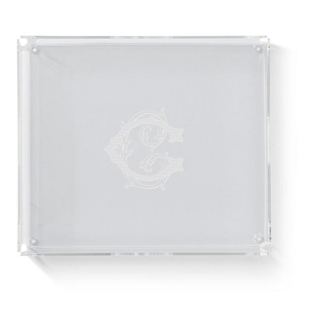 ACRYLIC CATCHALL, LASER ETCHED