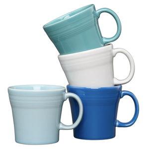 Mixed Coastal Blues 15 OZ Set of 4 Mixed Tapered Mug Set