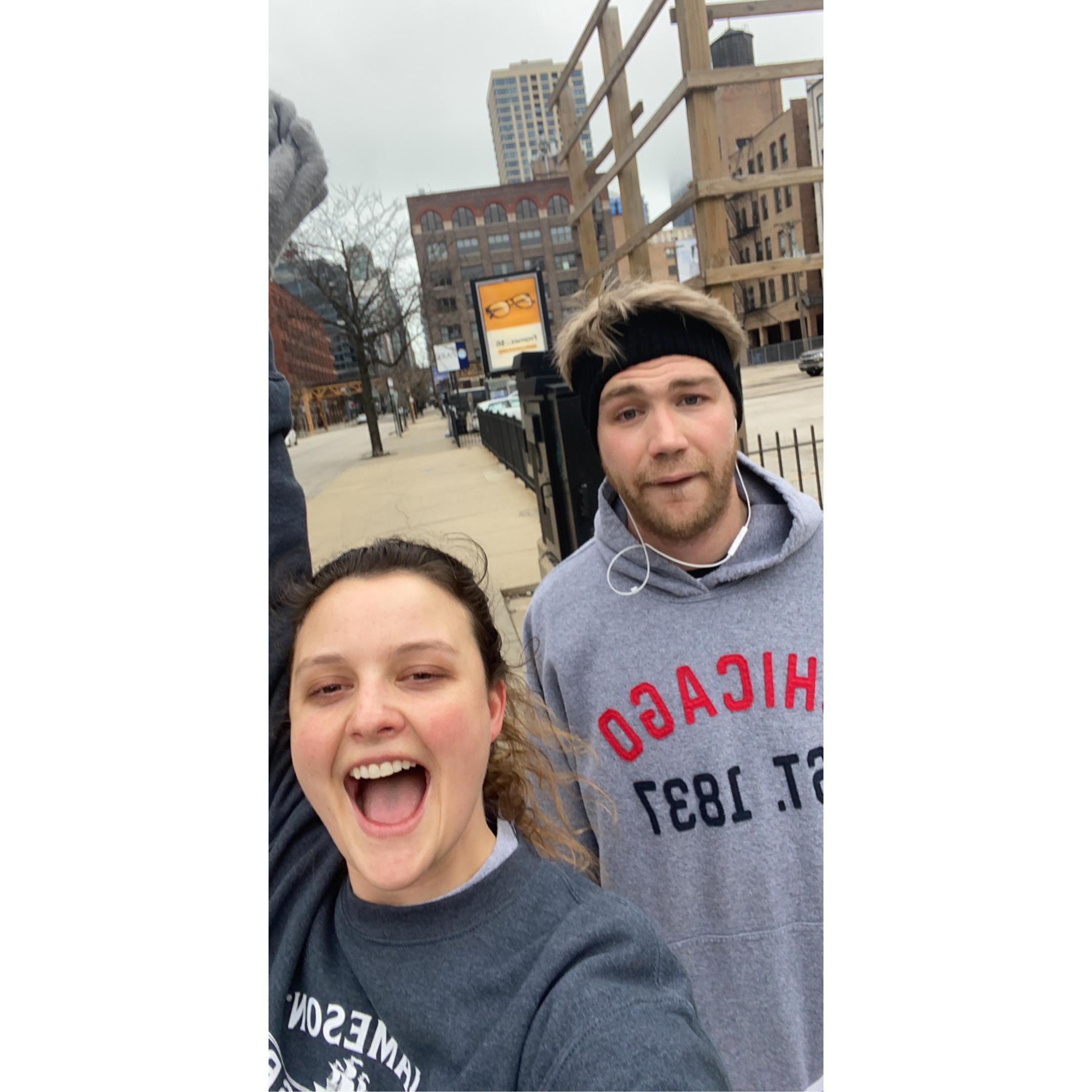 Brett's first time running longer than a mile...ever.