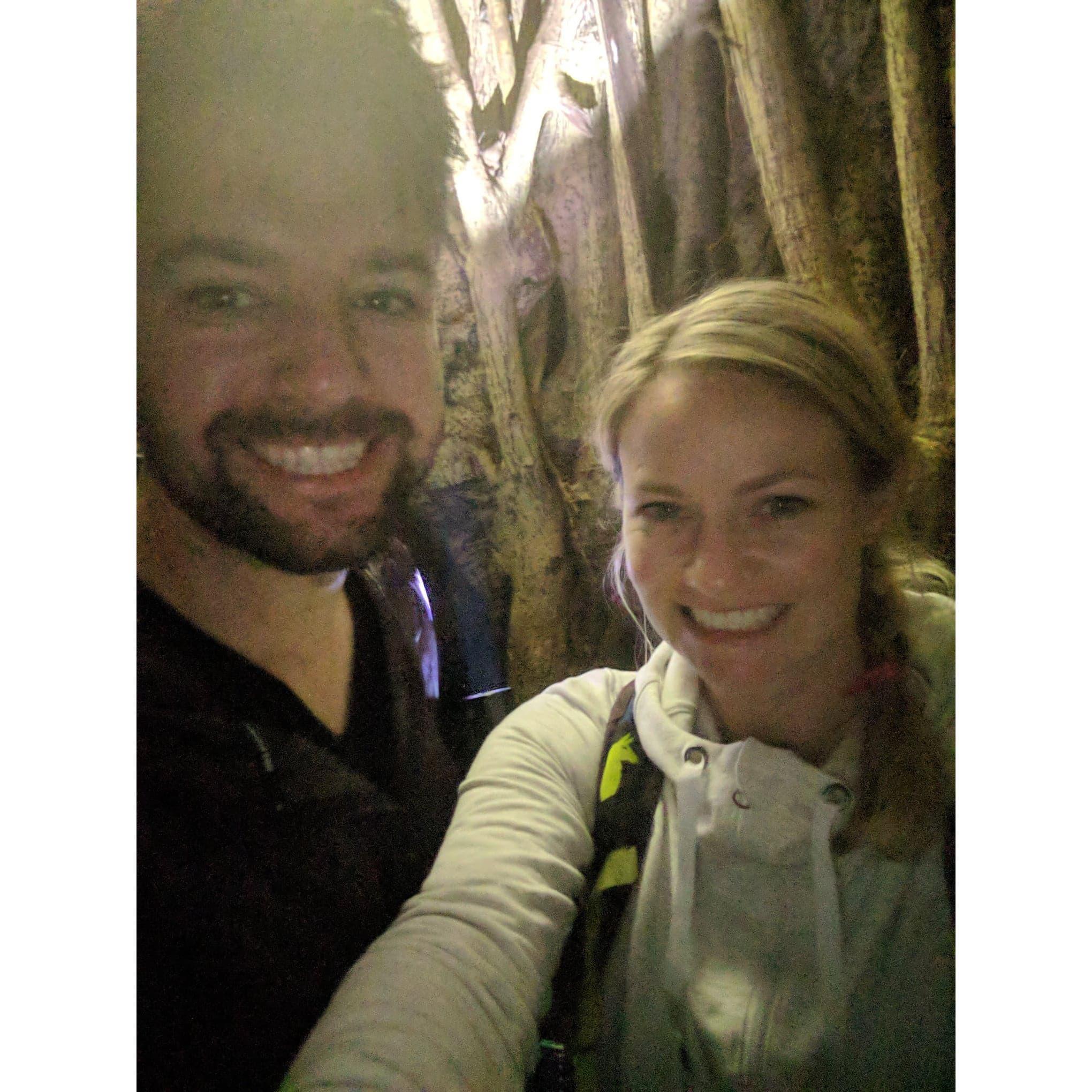 Night time jungle hike in Costa Rica