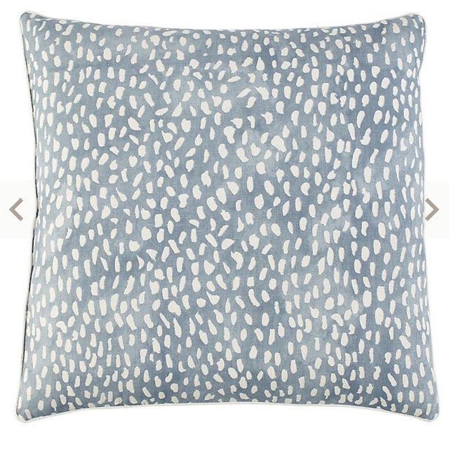 Thandie Watercolor Printed Sham (cornflower blue)