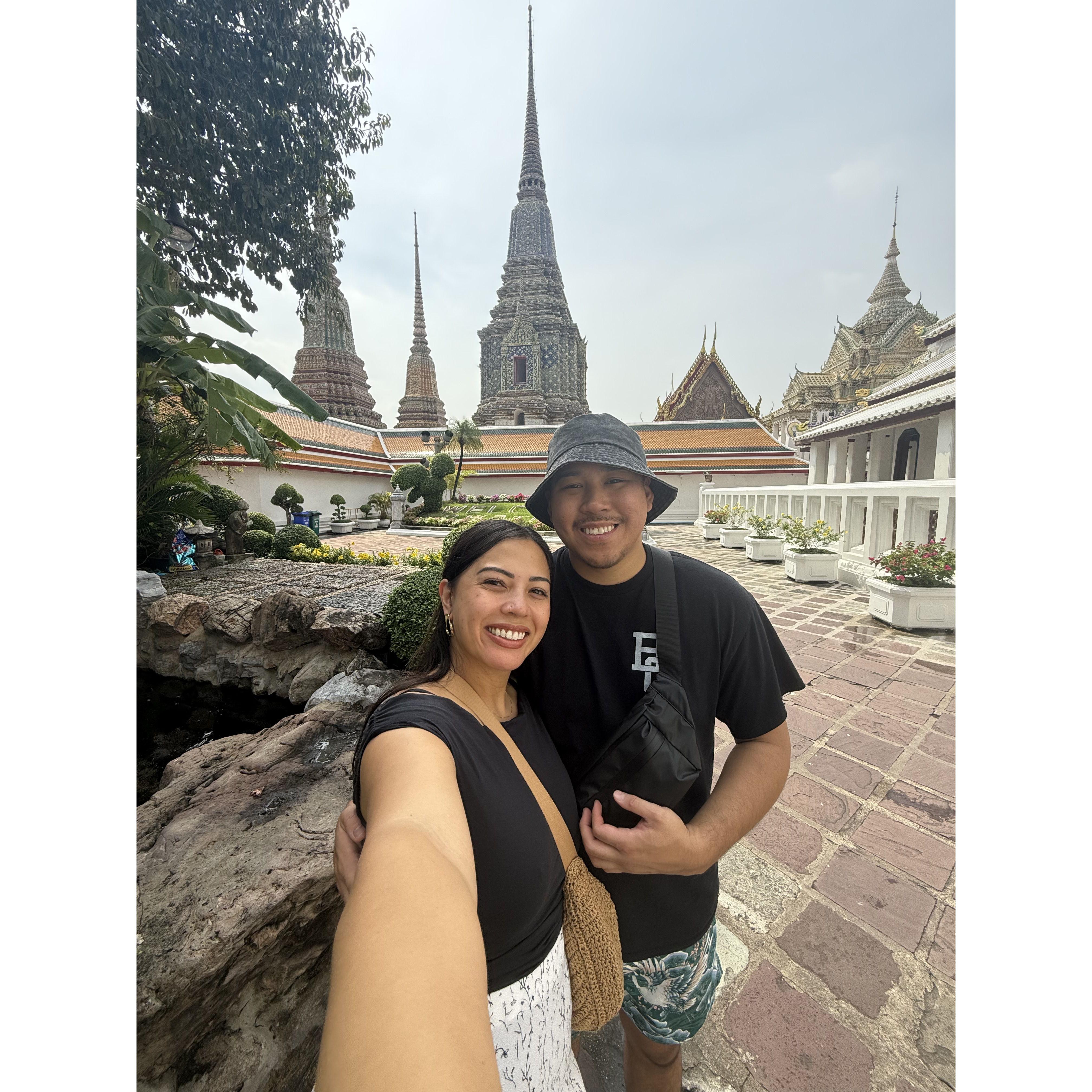 smiling and sweating in Bangkok