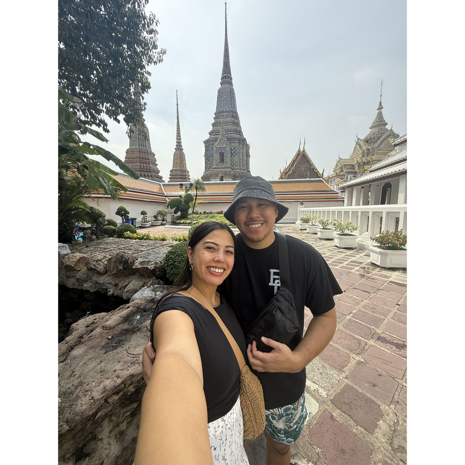 smiling and sweating in Bangkok