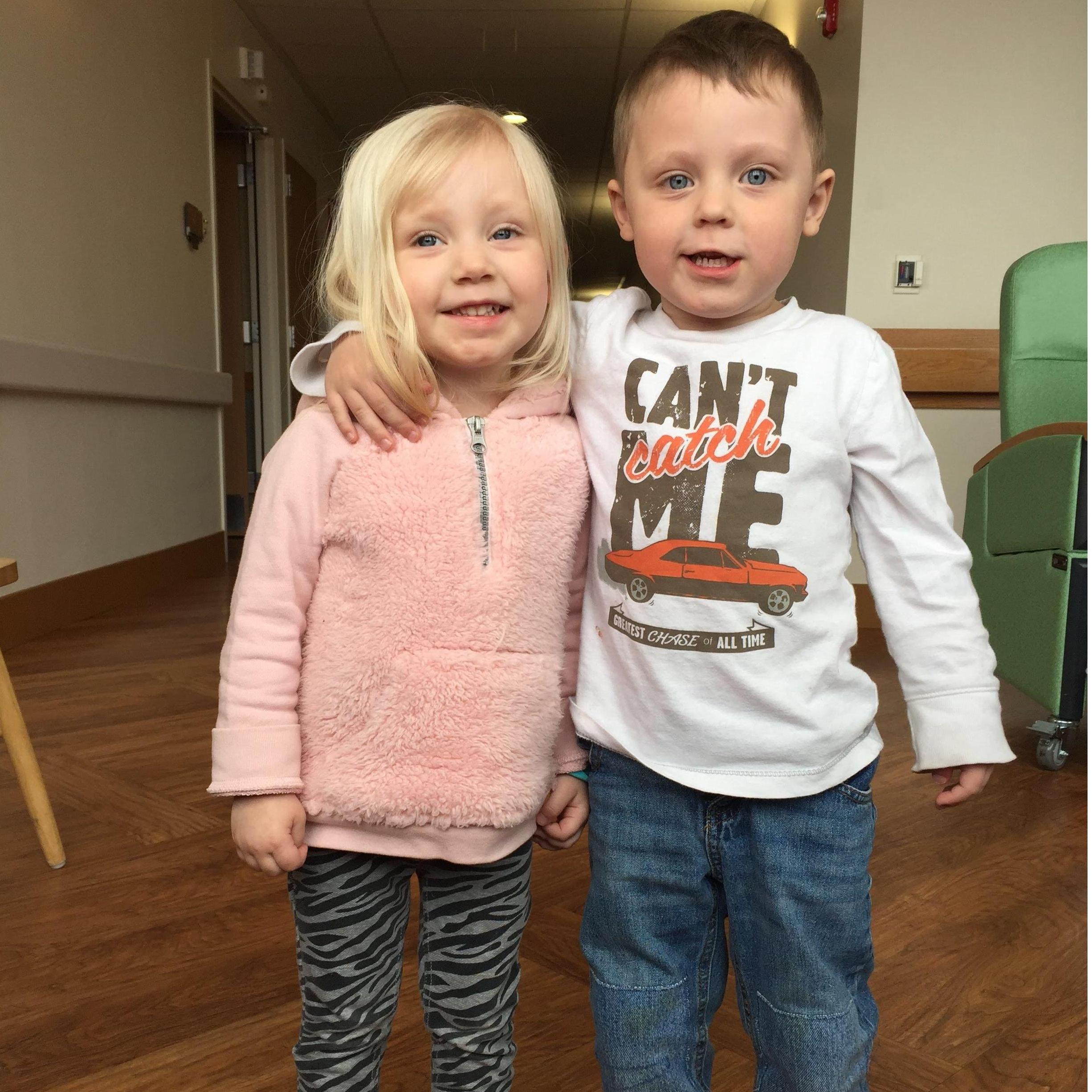 Nora and Paxton hangin