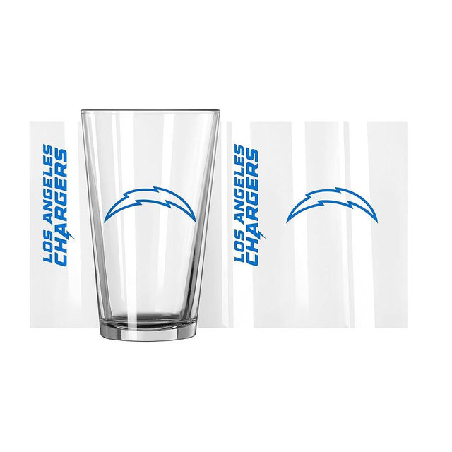 logobrands Los Angeles Chargers 16oz. Team Wordmark Game Day Pint Glass