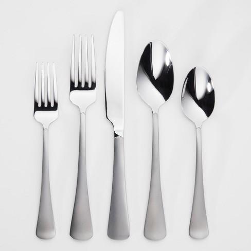Knollwood 20pc Silverware Set Sand Blast Finish - Threshold™