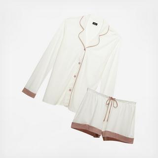 Bella Long Sleeve Top & Boxer Pajama Set