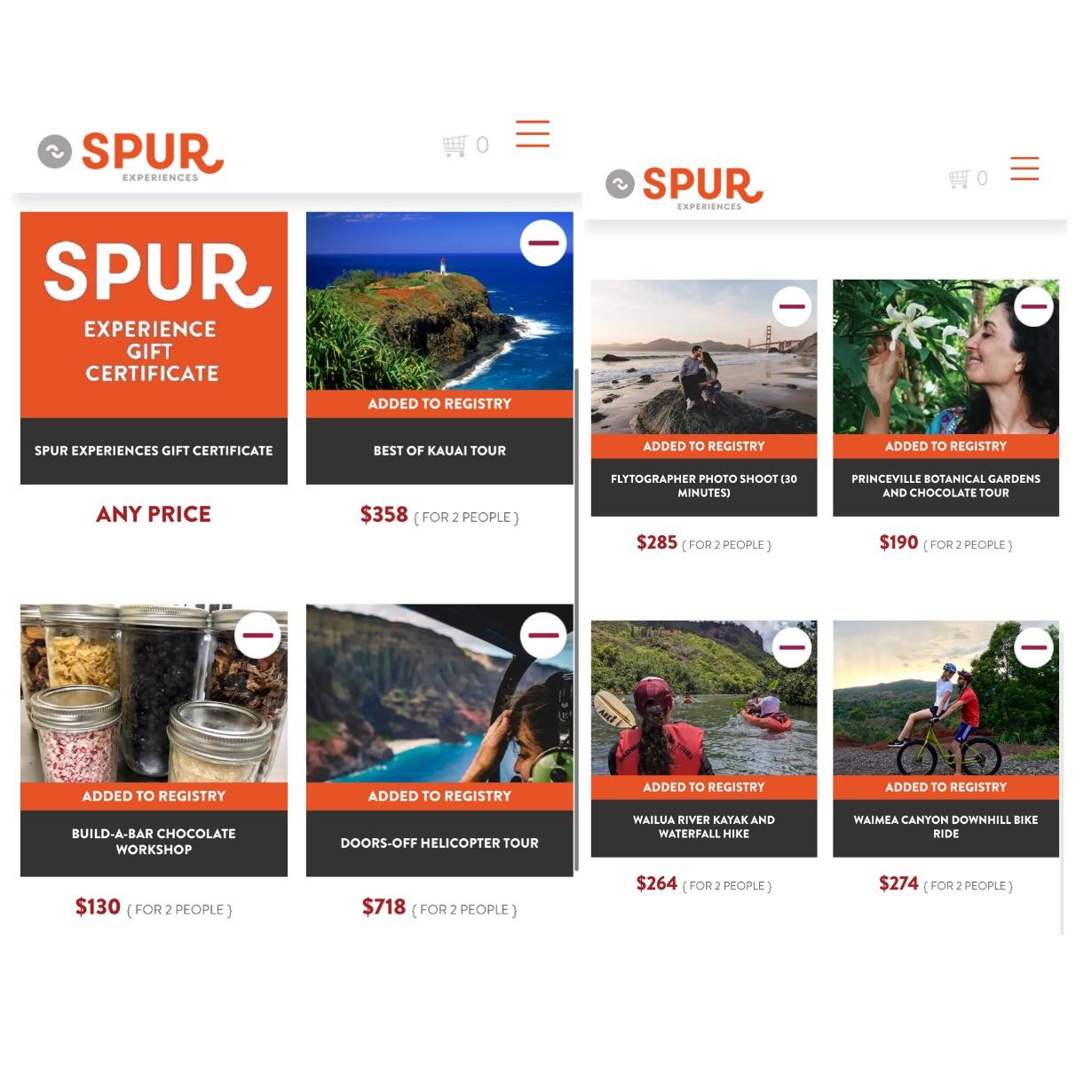 Spur Experiences