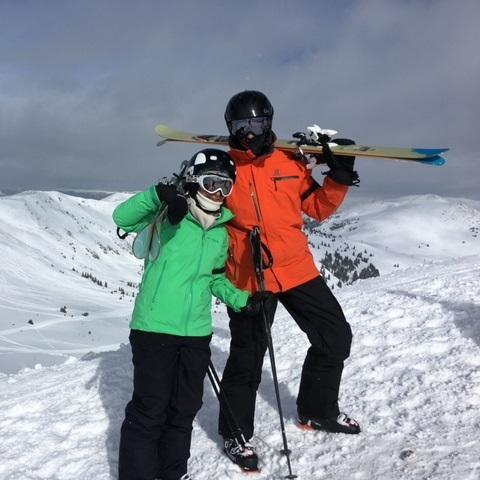 Back country skiing at Copper