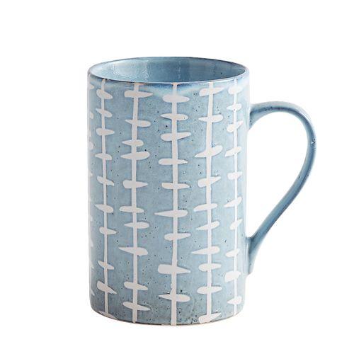 OPEN GALLERY (1 IMAGE) Share the #pier1love  Share your pics Share your photo of this item! Dark Blue with Dashes Stoneware Mug