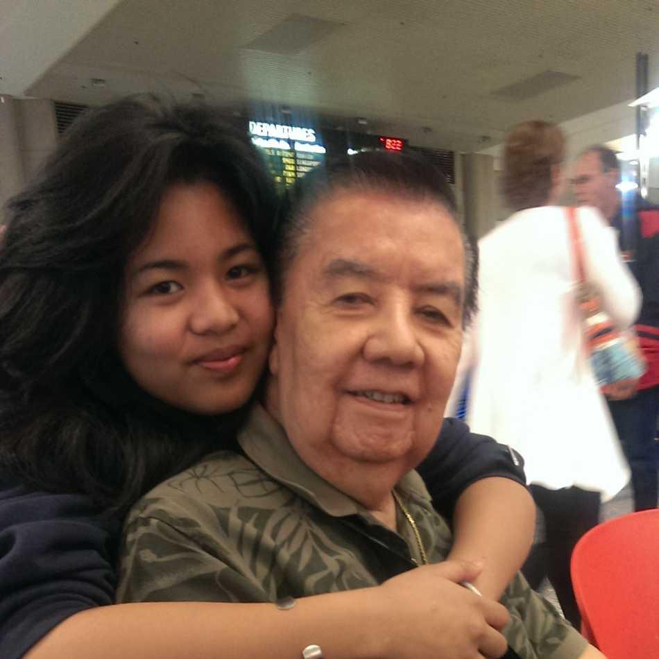 My baby sister, Alyssa and Lolo