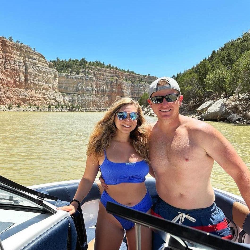 Out on Mike's Boat in Glendo, Wyoming