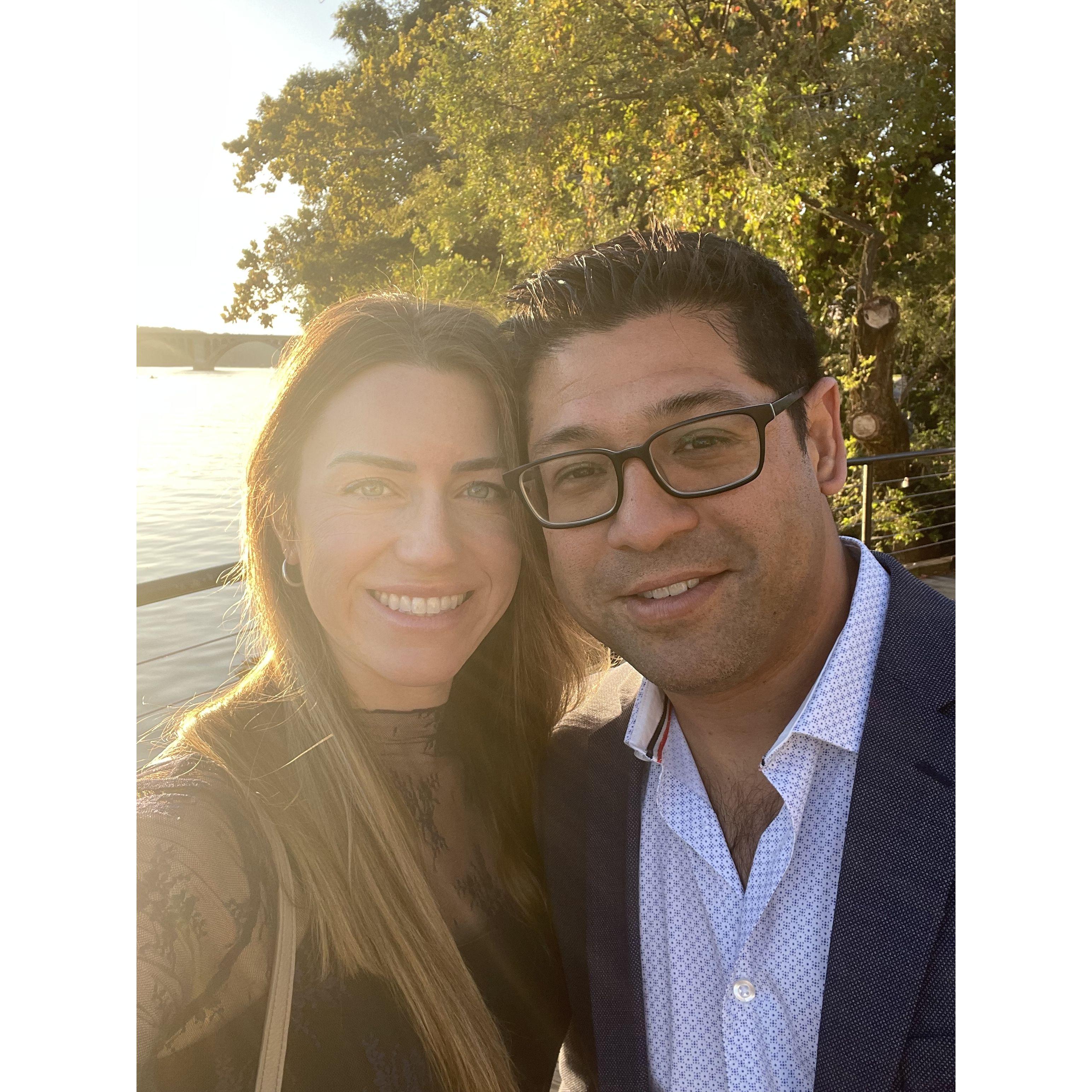 In Washington DC, the weekend we got engaged