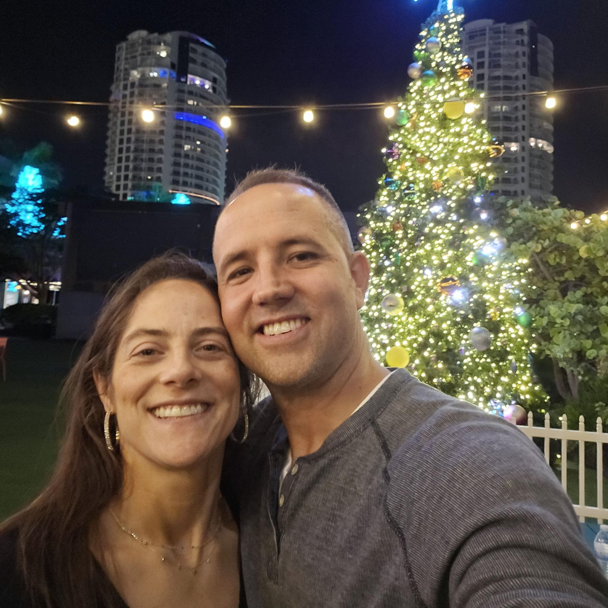 Date night for Ashleigh's birthday on the riverwalk in Tampa.