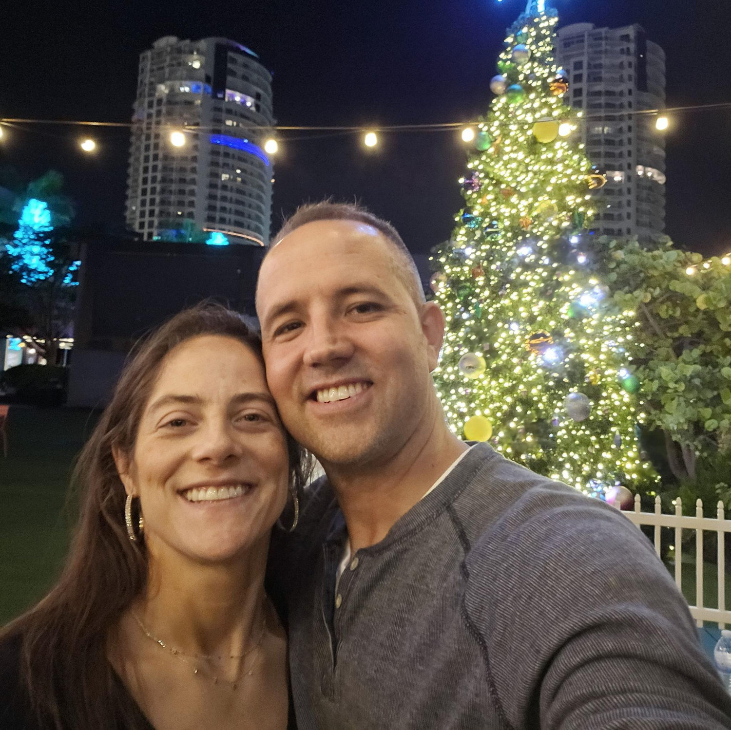 Date night for Ashleigh's birthday on the riverwalk in Tampa.