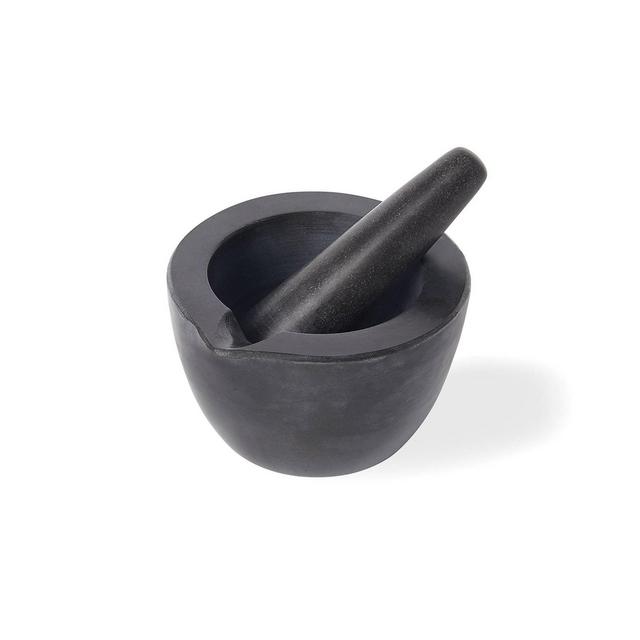 2pc Marble Mortar and Pestle Black - Fox Run