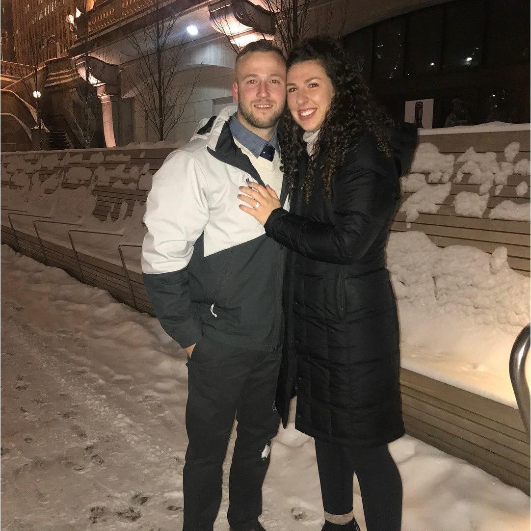 The night we got engaged!