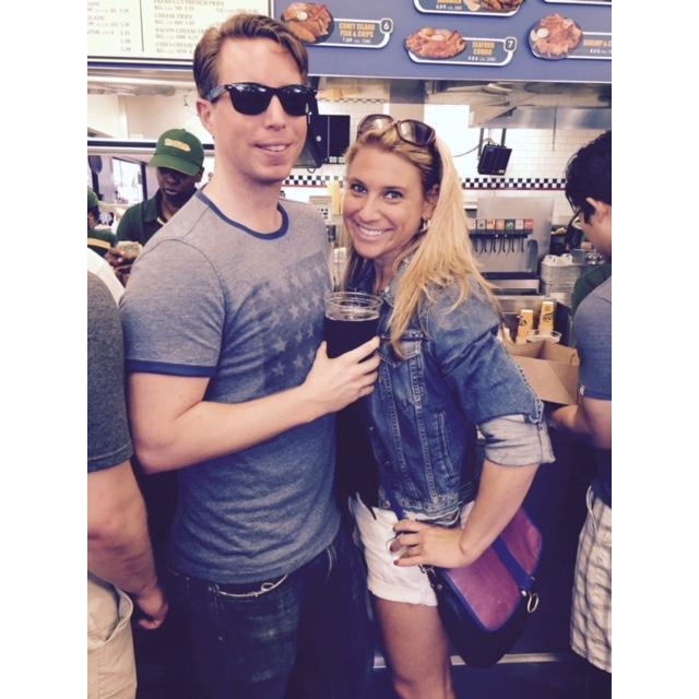 Nick and Mindi's first bonding experience to Coney Island for Hot Dog Eating Contest.