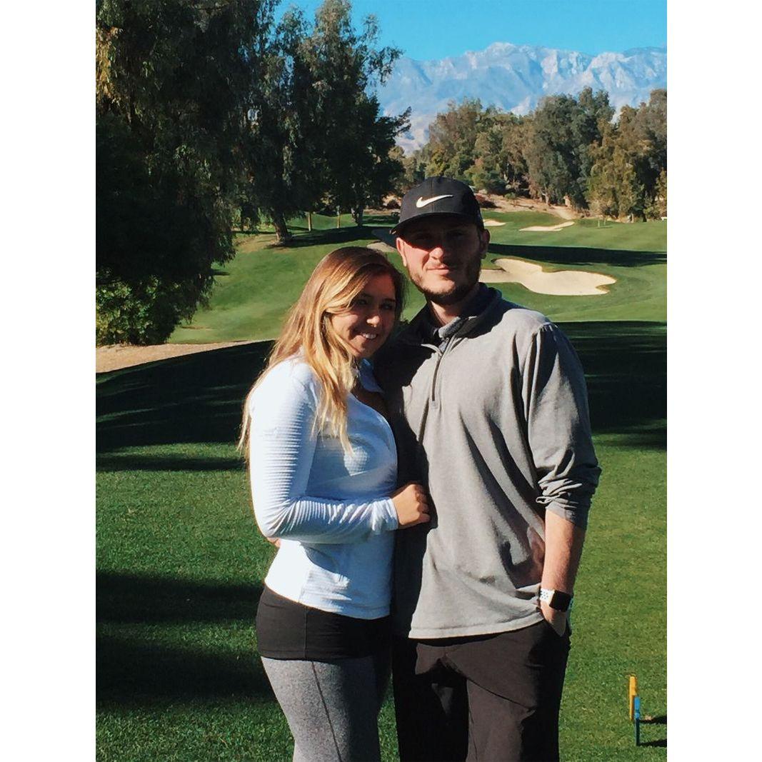 Palm Springs, January 2019. Katie meeting Matt's parents for the first time.