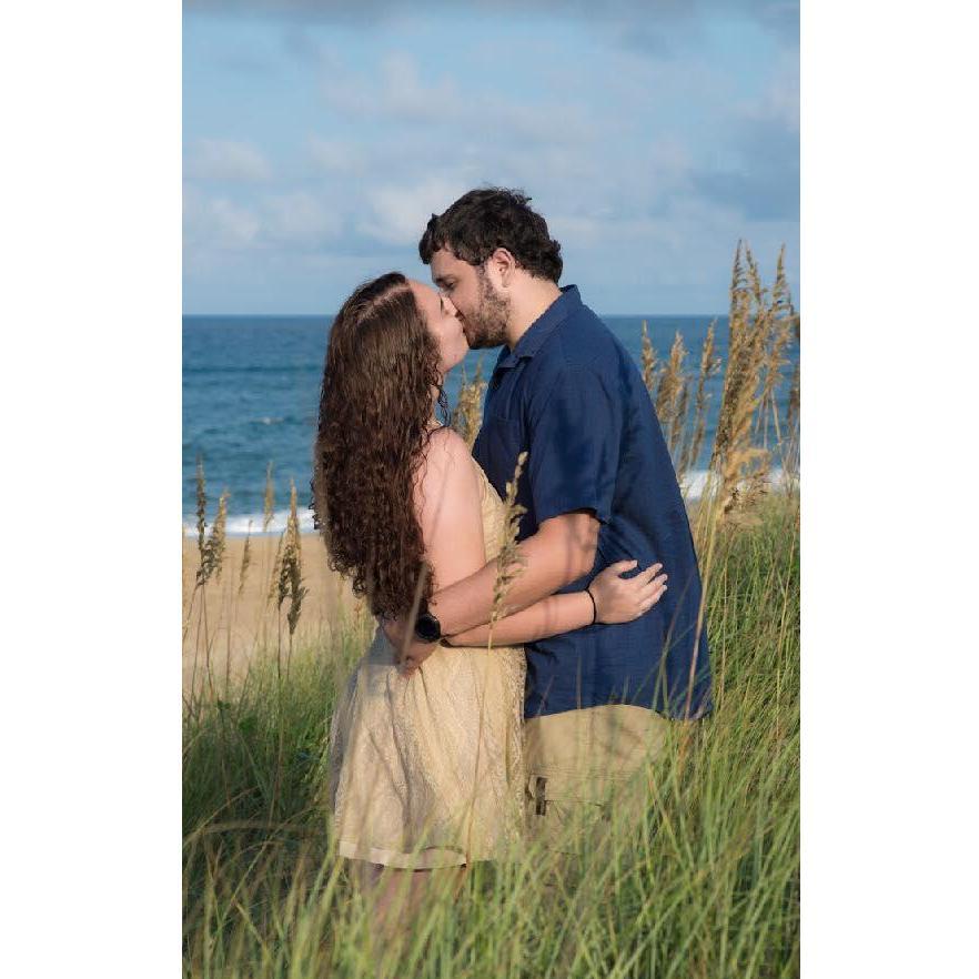 One of the beautiful engagement pictures on the beach!