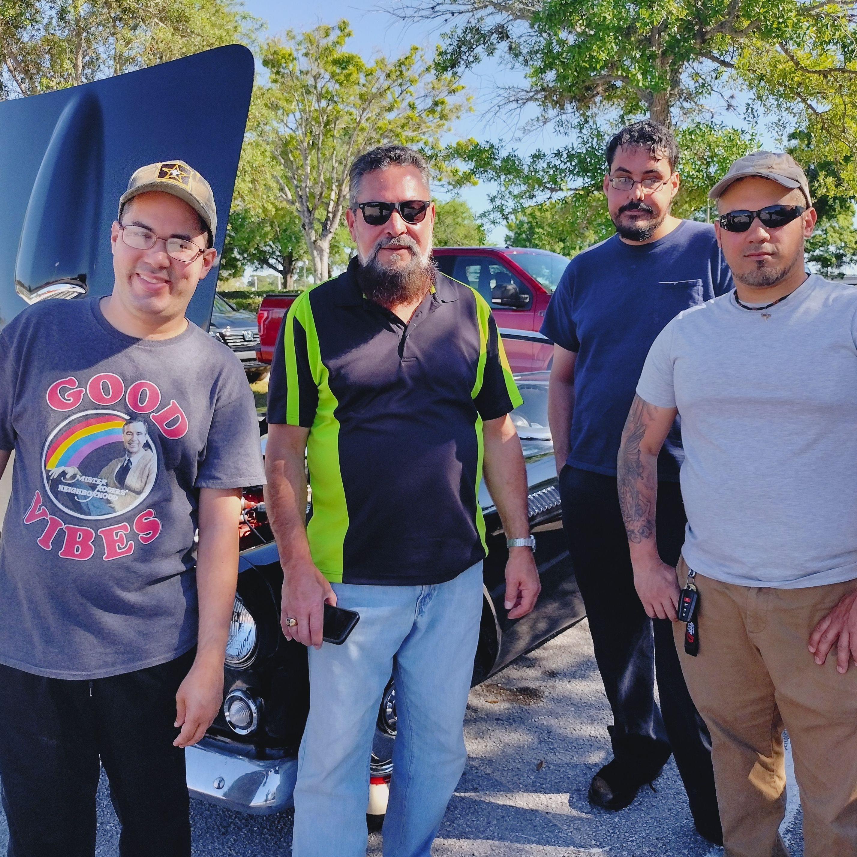 Ruben Sr. with his 3 sons.