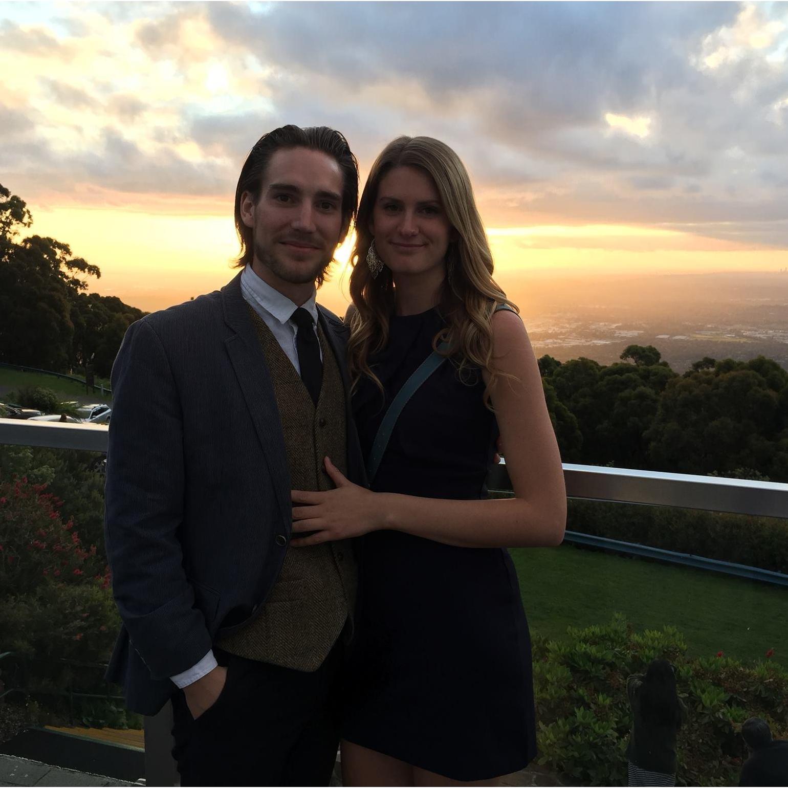 At Myles and Eva's wedding in Australia.