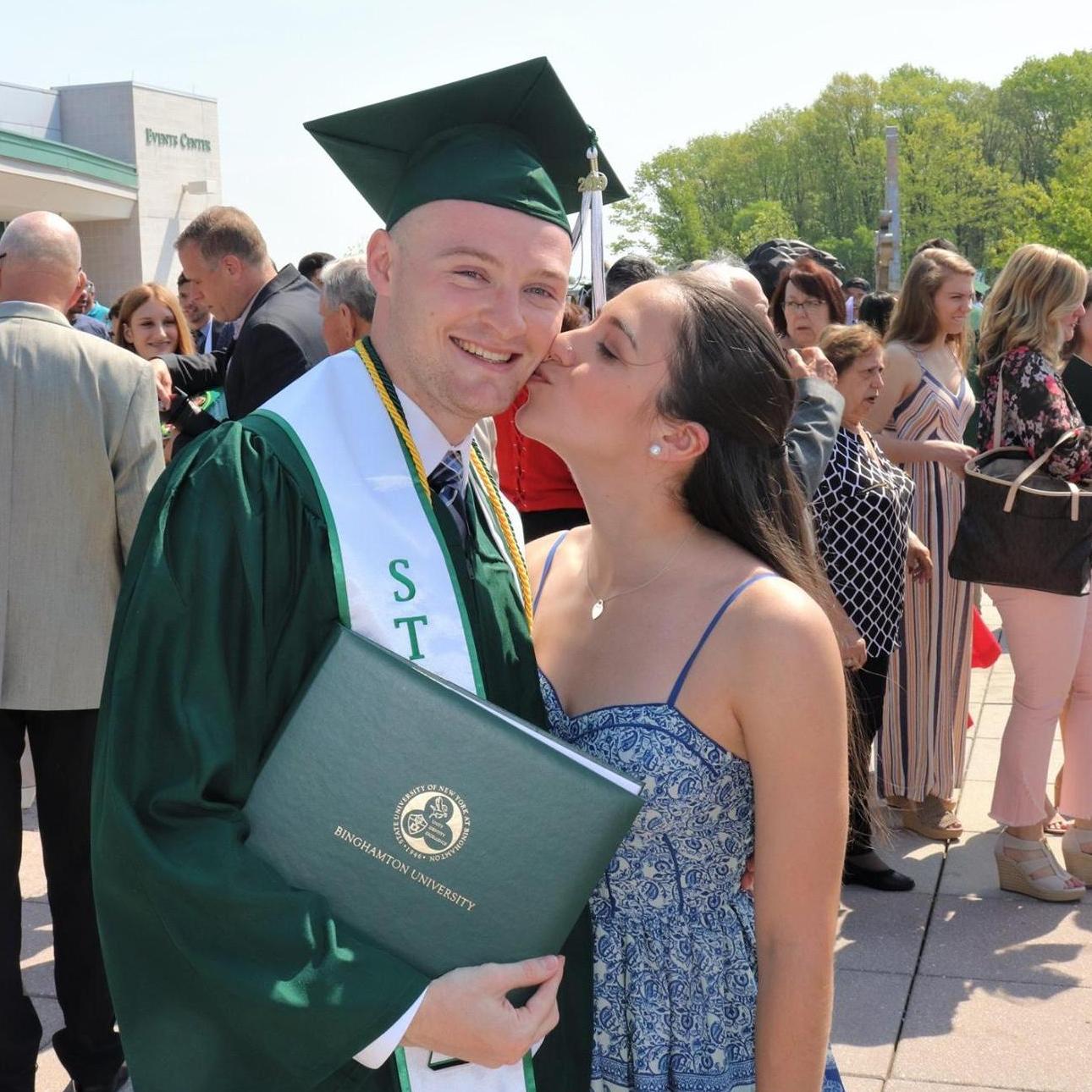 Chris graduated Binghamton! Gaby and Chris were thrilled to be done with the 6 hour car ride between colleges! Chris would join Gaby at UVA for graduate school the following year.