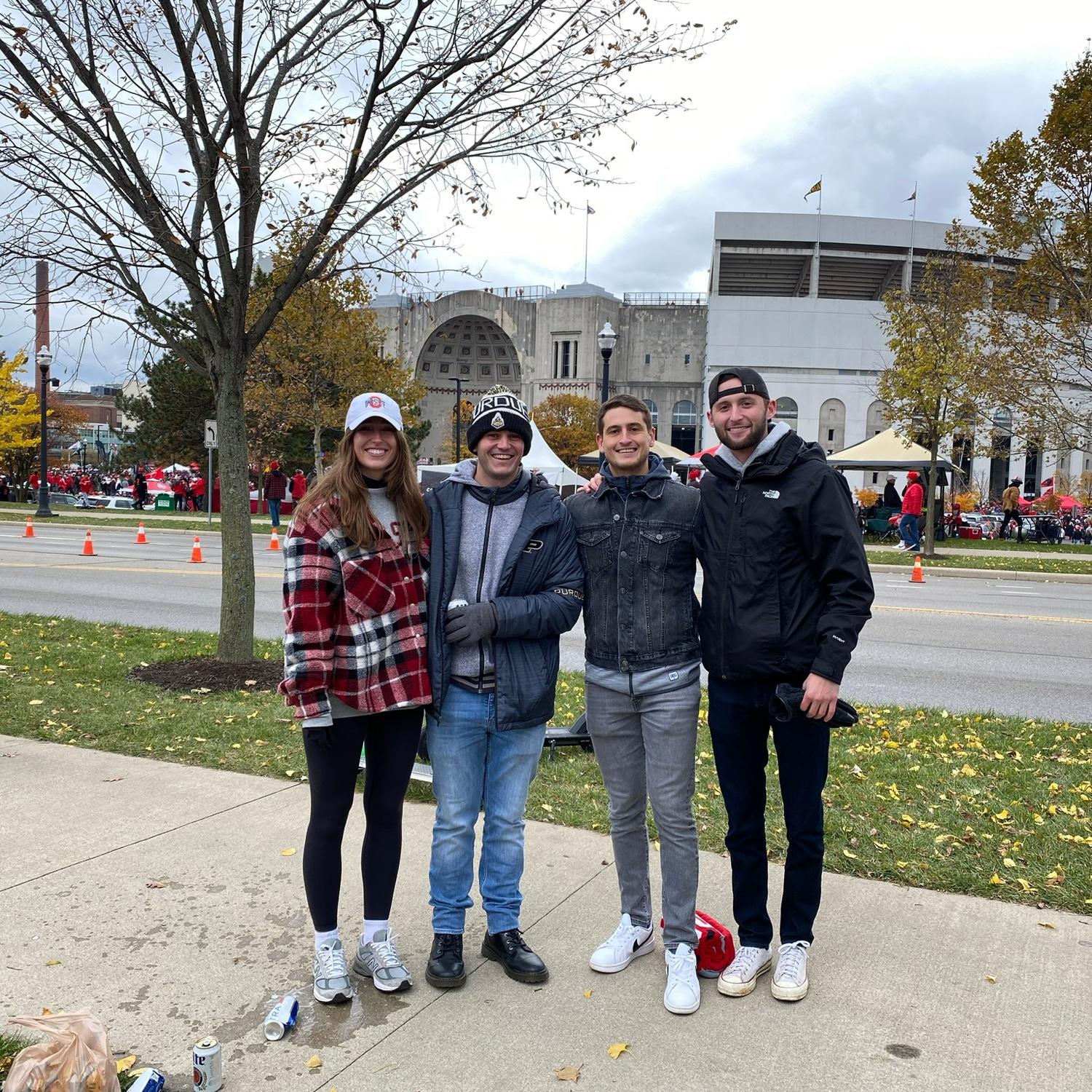 Ohio State Purdue game in Columbus in 2021. Hi Jack & Mack!